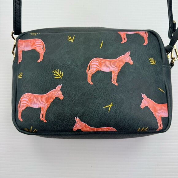 House of Disaster Heritage & Harlequin Zebra Clutch/Crossbody Bag - Picture 7 of 16